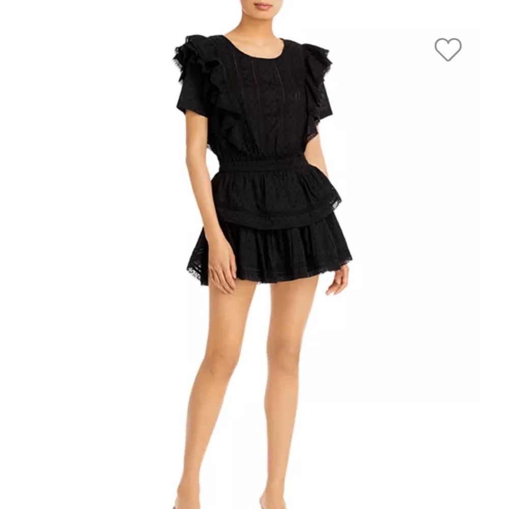 LoveShackFancy
Natasha Short Sleeve Eyelet Mini Dress